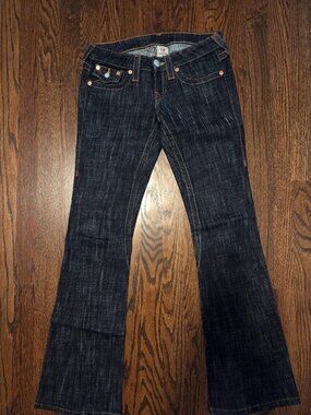 Women's True Religion Joey dark flare Jean size 26.
